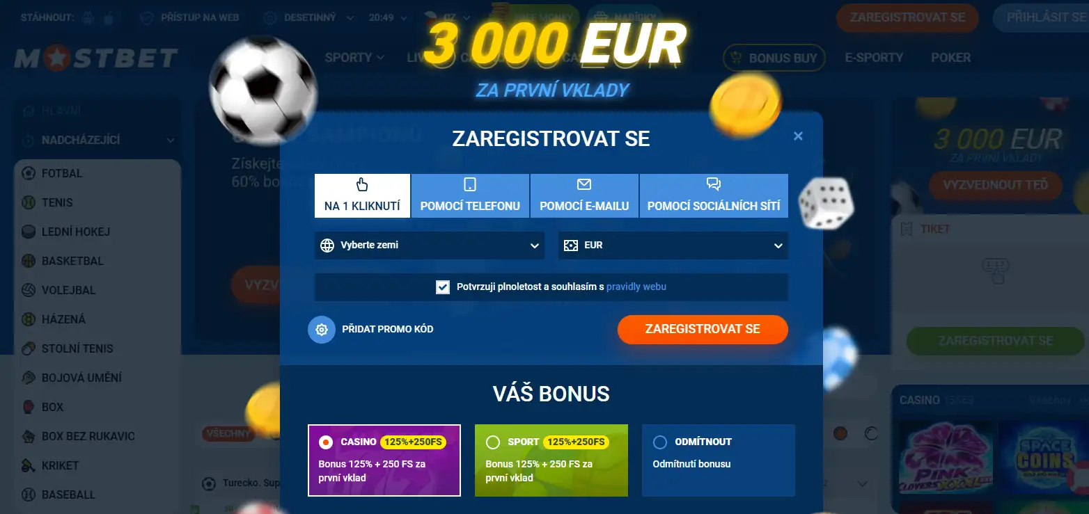 Aktuální české registrační instrukce Mostbet Guidebooku